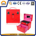 Nail & Jewelry Beauty Makeup Case with Leather Frame